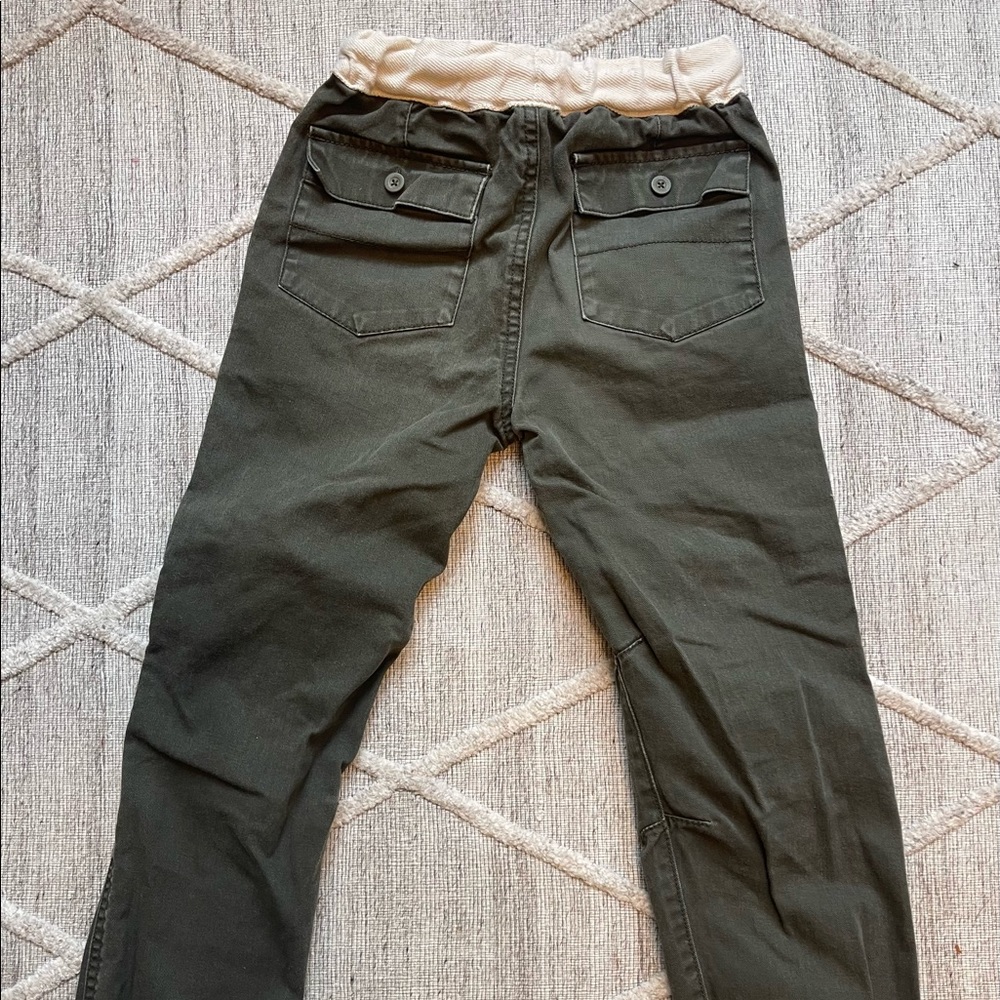 Dark fatigue green/olive drawstring pants